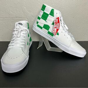 NEW Vans SK8 Hi Leather checkboard #VNOA4BV6TS9 men’s size 12
